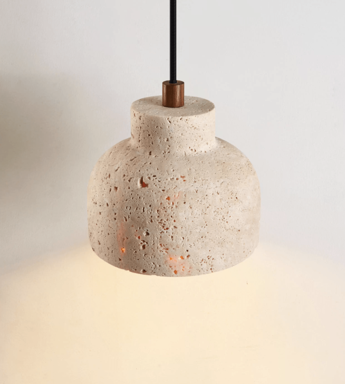 Travertine Bell Pendant Lamp