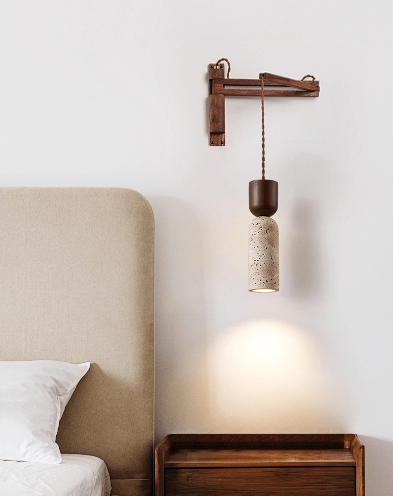 Travertine Fusion Wall Sconce