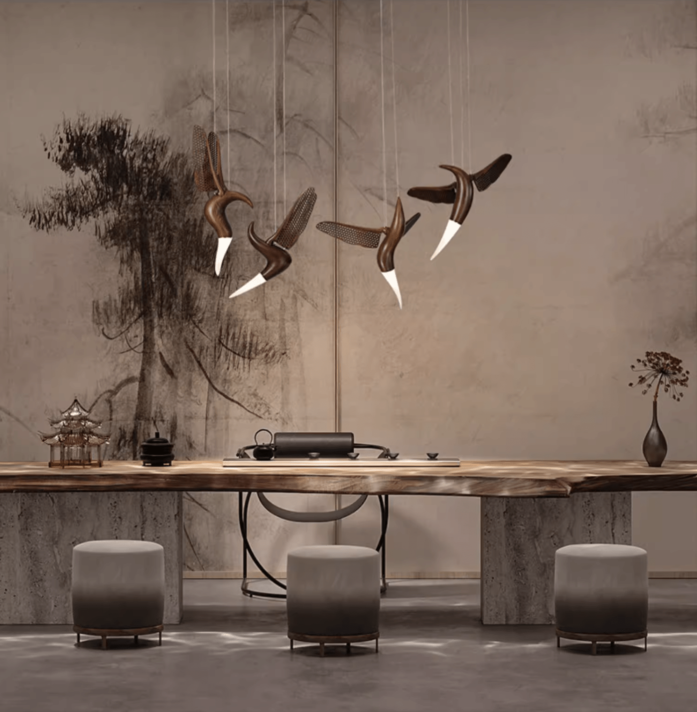 Avian Flight Chandelier