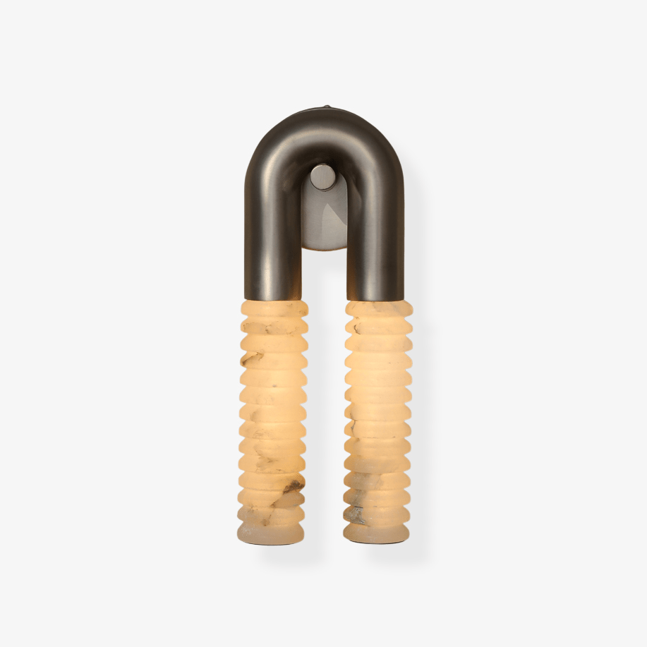 Arc Ridge Alabaster Wall Sconce