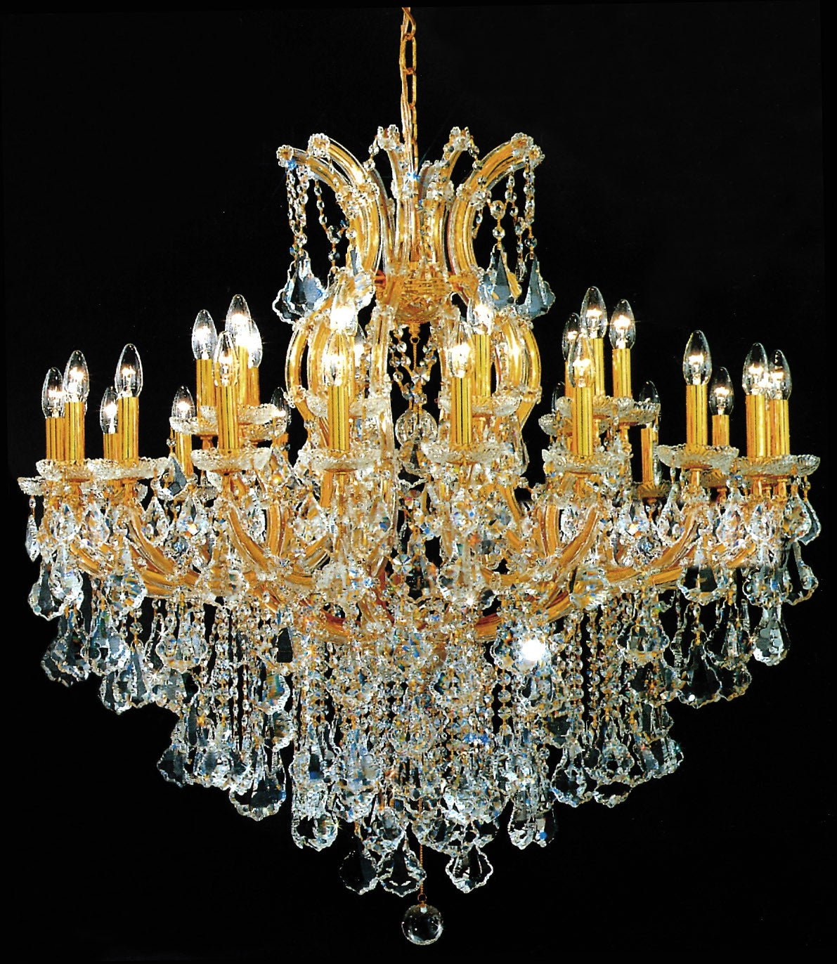Gold plated Maria Theresa Chandelier