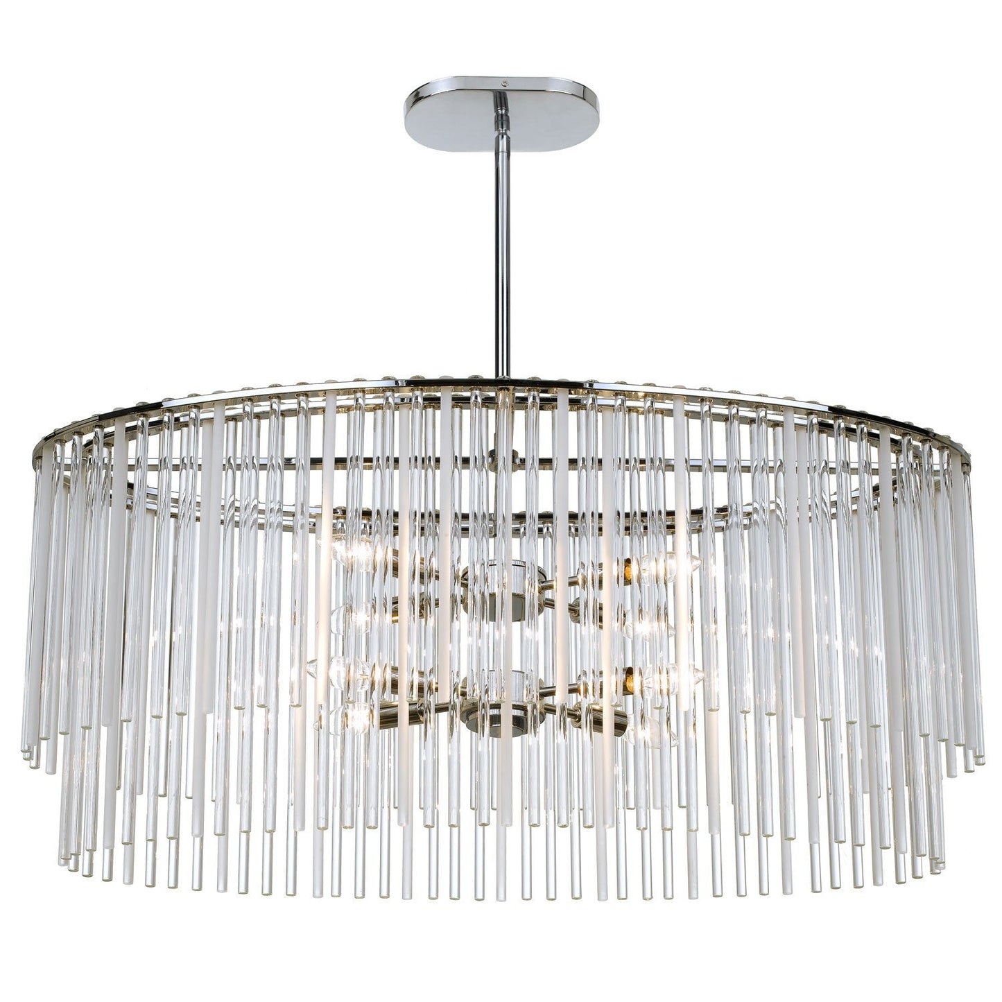 Group Bleecker Chrome Eight-Light Pendant