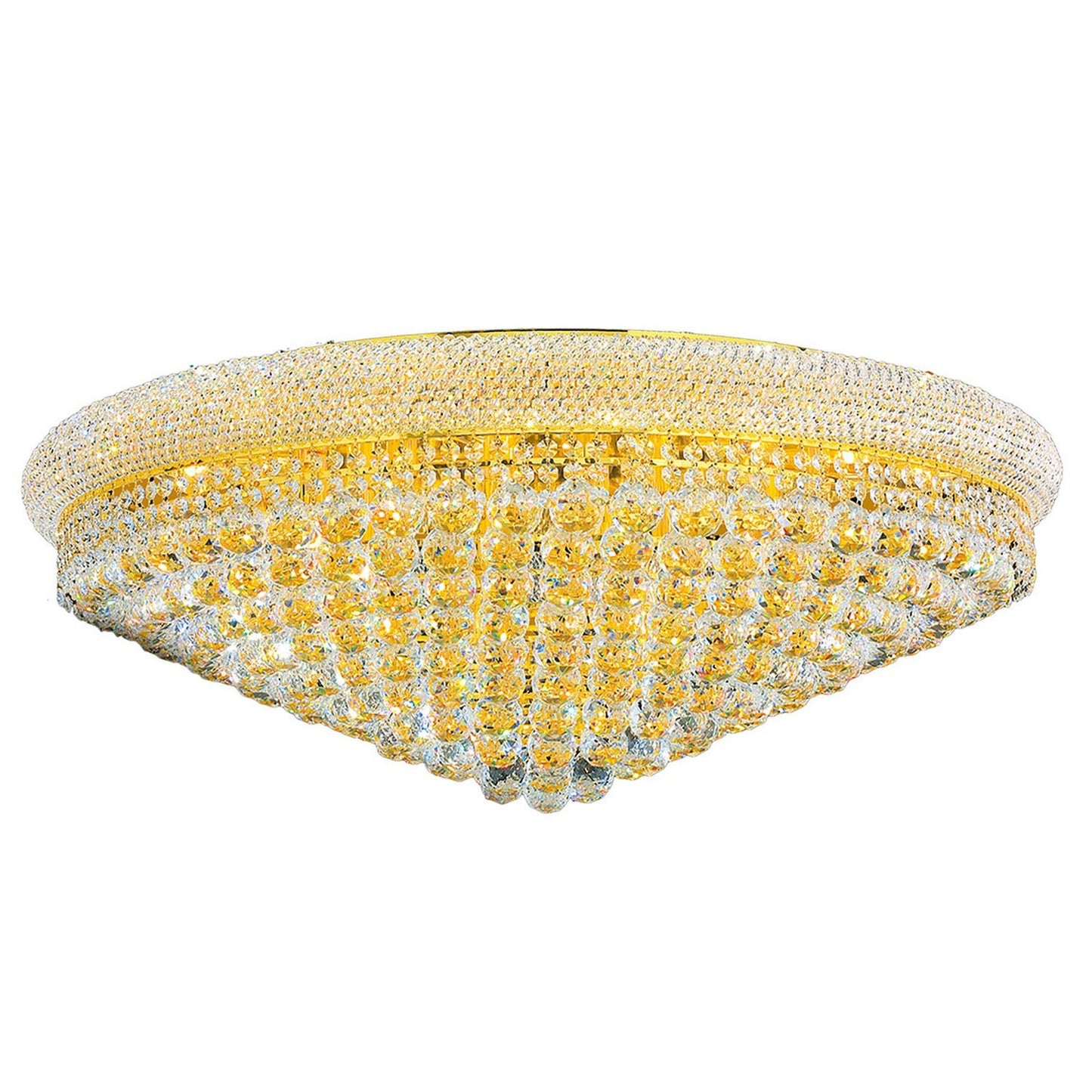 Corp Empire Polished Gold Twenty-Light Flush Mount