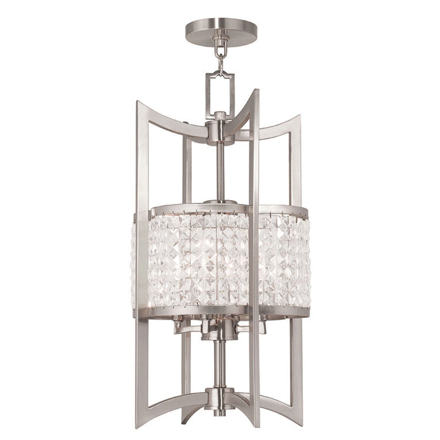 Grammercy Brushed Nickel 12-Inch Four-Light Pendant