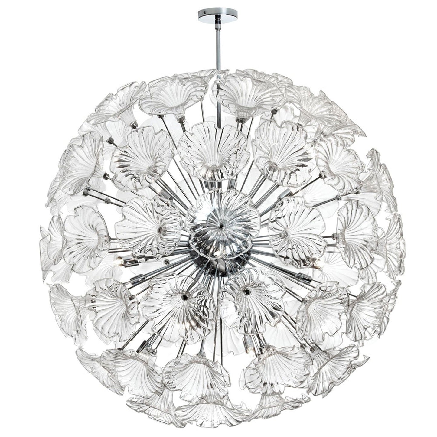 Polished Chrome 20-Light Chandelier