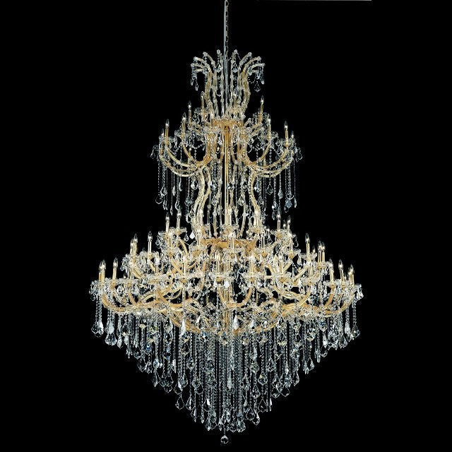 Maria Theresa Crystal Chandelier in gold plated finish