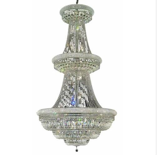 Forty-Two Light Chandelier with Clear Royal Cut Crystals