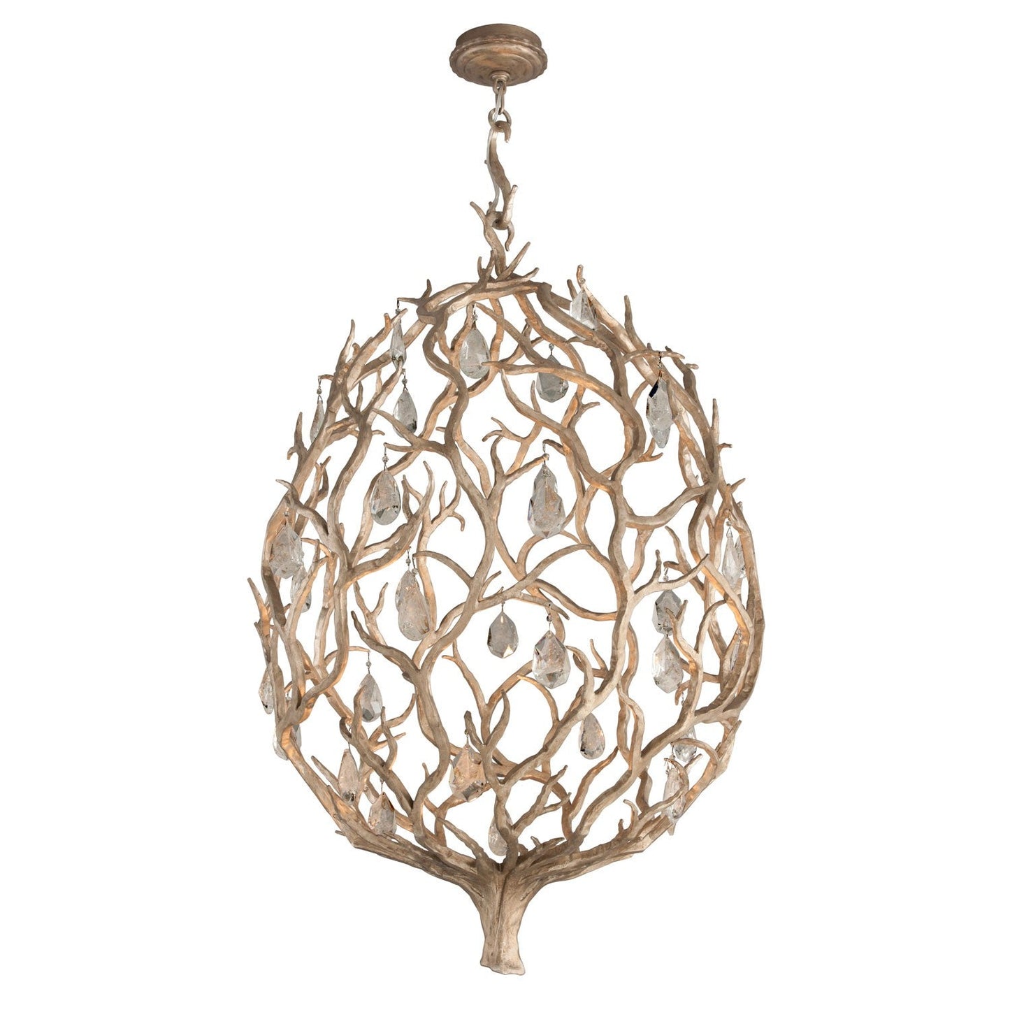 Silver Leaf 32-Inch One-Light LED Pendant