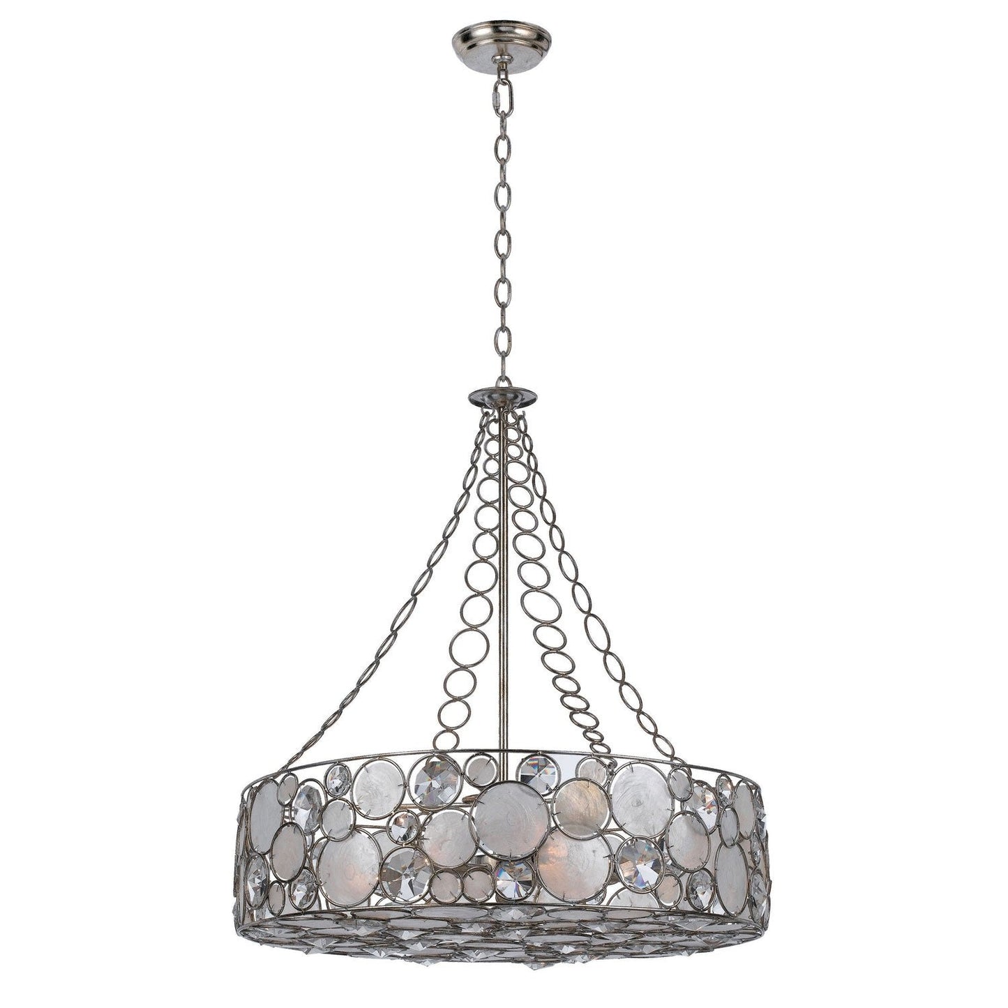 Group Palla Antique Sliver Eight-Light Pendant