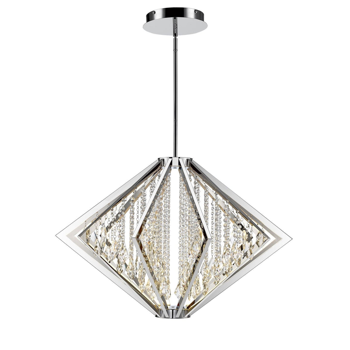Bezel Chrome 39.5-Inch LED Pendant