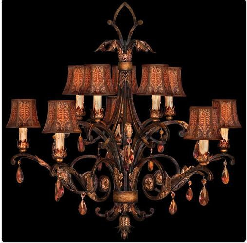 10-Light Chandelier in Bronzed Sienna Finish