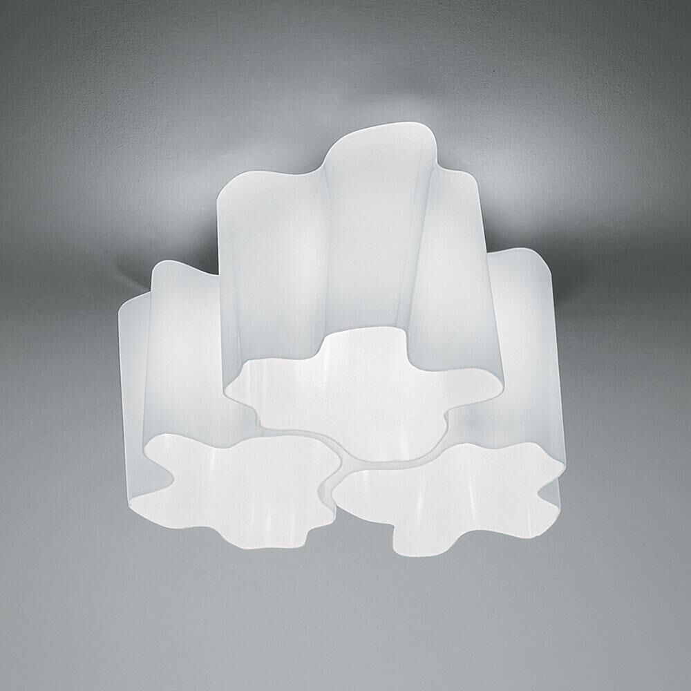 Artemide Michele De Lucchi Gerhard Reichert Logico 17 Inch 3 Light Semi Flush Mount Cp369960