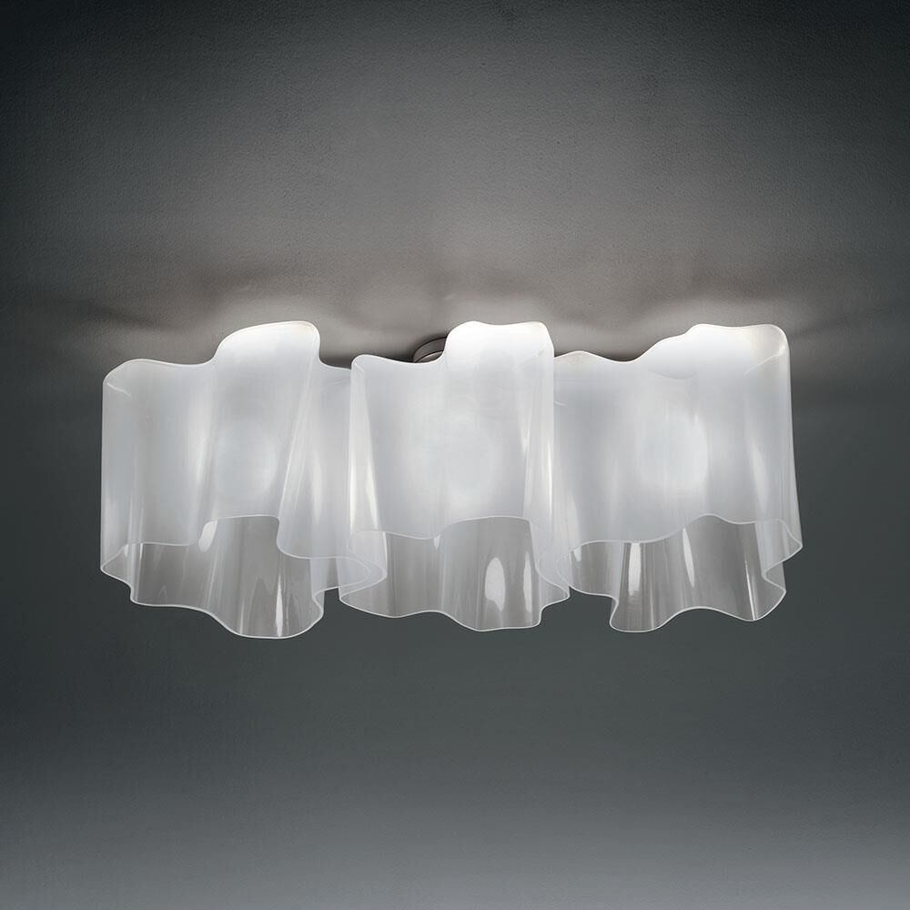 Artemide Gerhard Reichert Michele De Lucchi Logico 25 Inch 3 Light Semi Flush Mount Cp369966