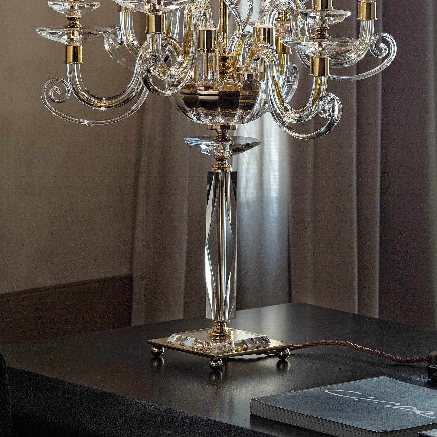 Candle Chandelier Style Table Lamp