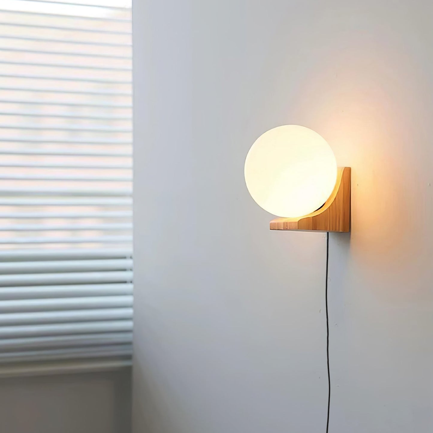 Evelyn Orb Plug-in Wall Lamp