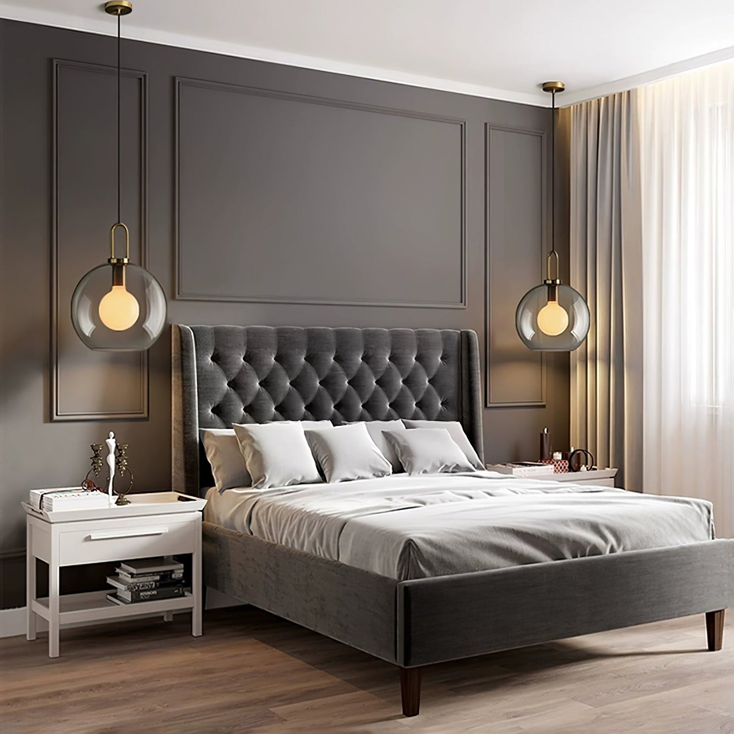 Glass Ceiling light fitting Pendant Swag Light