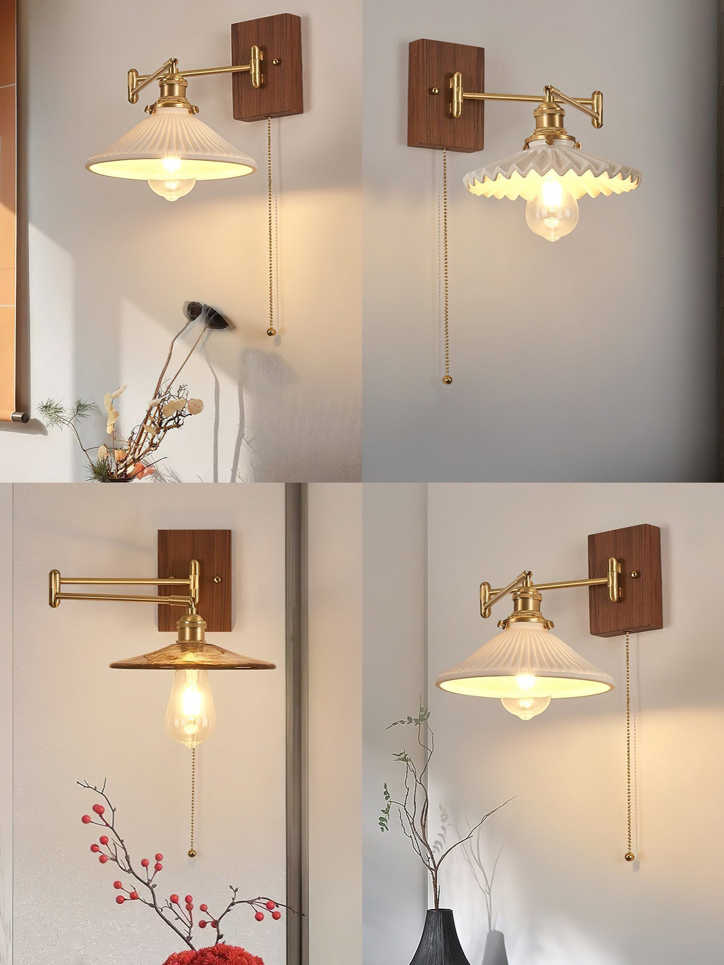 Heritage Walnut Wall sconce Wall Lamp