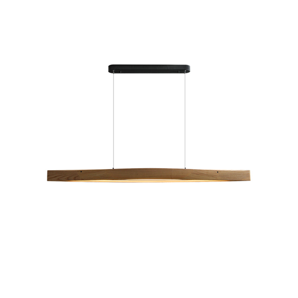 Horizon Linear Wood Droplight Pendant Lamp