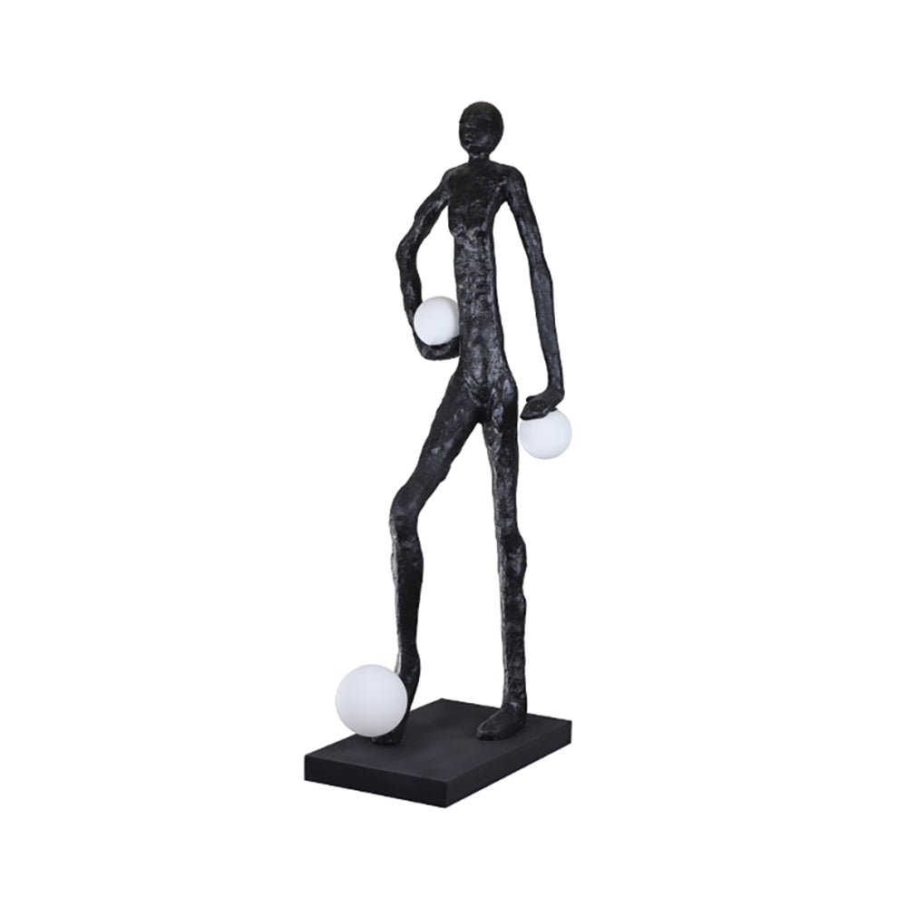 Kicking Ball Sculpture Character Tall Lamp Floor Lamp