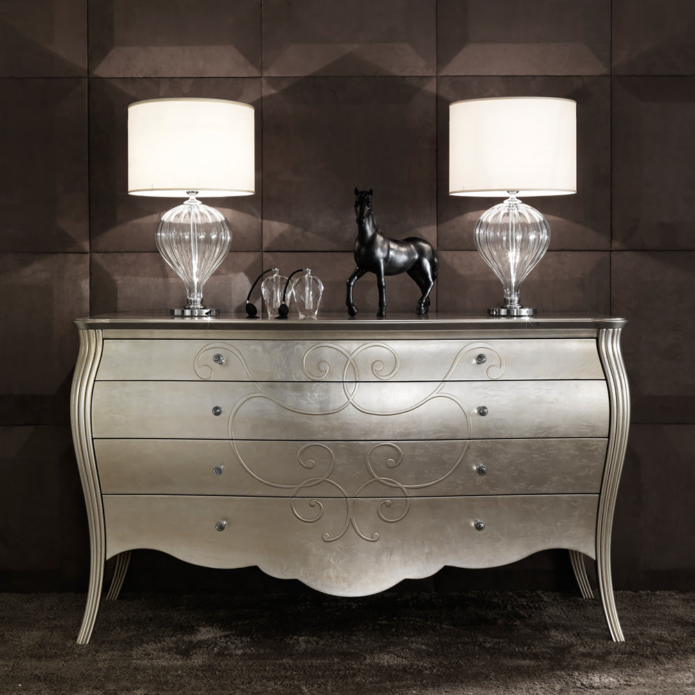 Large Italian Designer Murano Glass Table Lamp