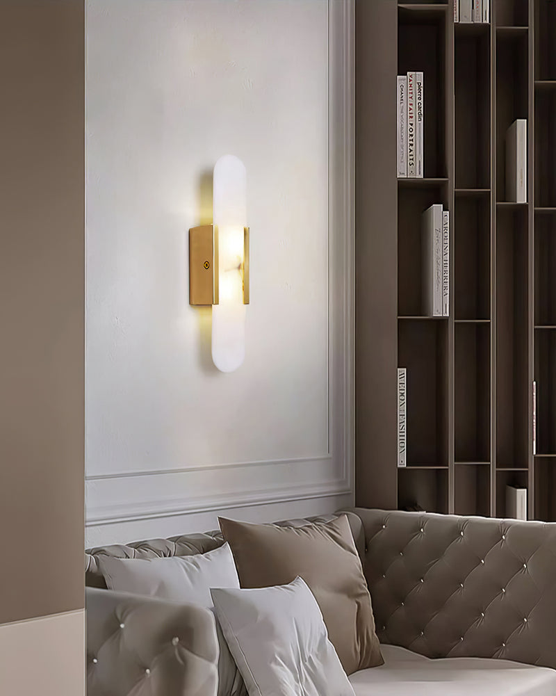 Melange Elongated Alabaster Wall sconce Wall Lamp