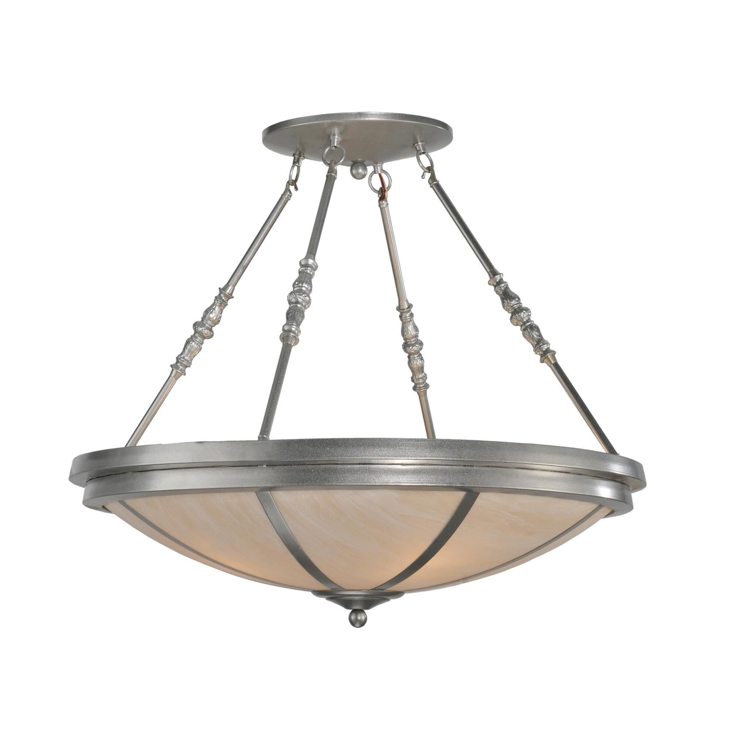 Meyda Lighting Commerce 31 Inch 4 Light Semi Flush Mount Cp12364