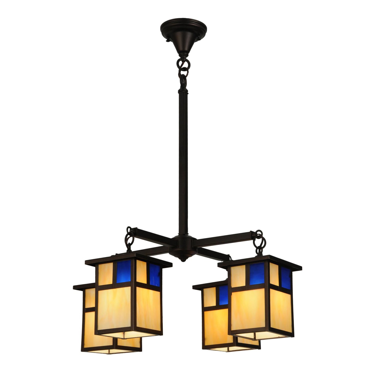 Meyda Lighting Hyde Park T Mission 25 Inch 4 Light Chandelier Cp15062