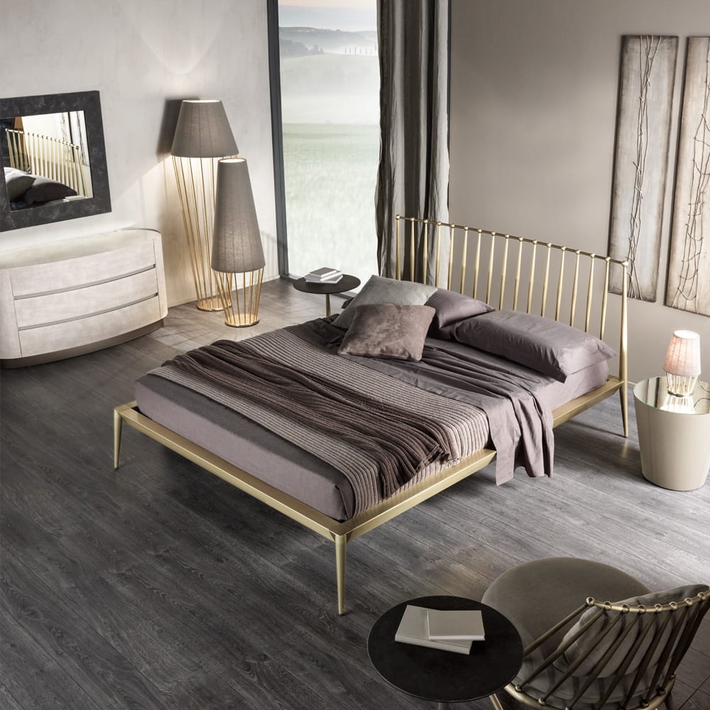 Modern Italian Gold Plated Floor Lamp