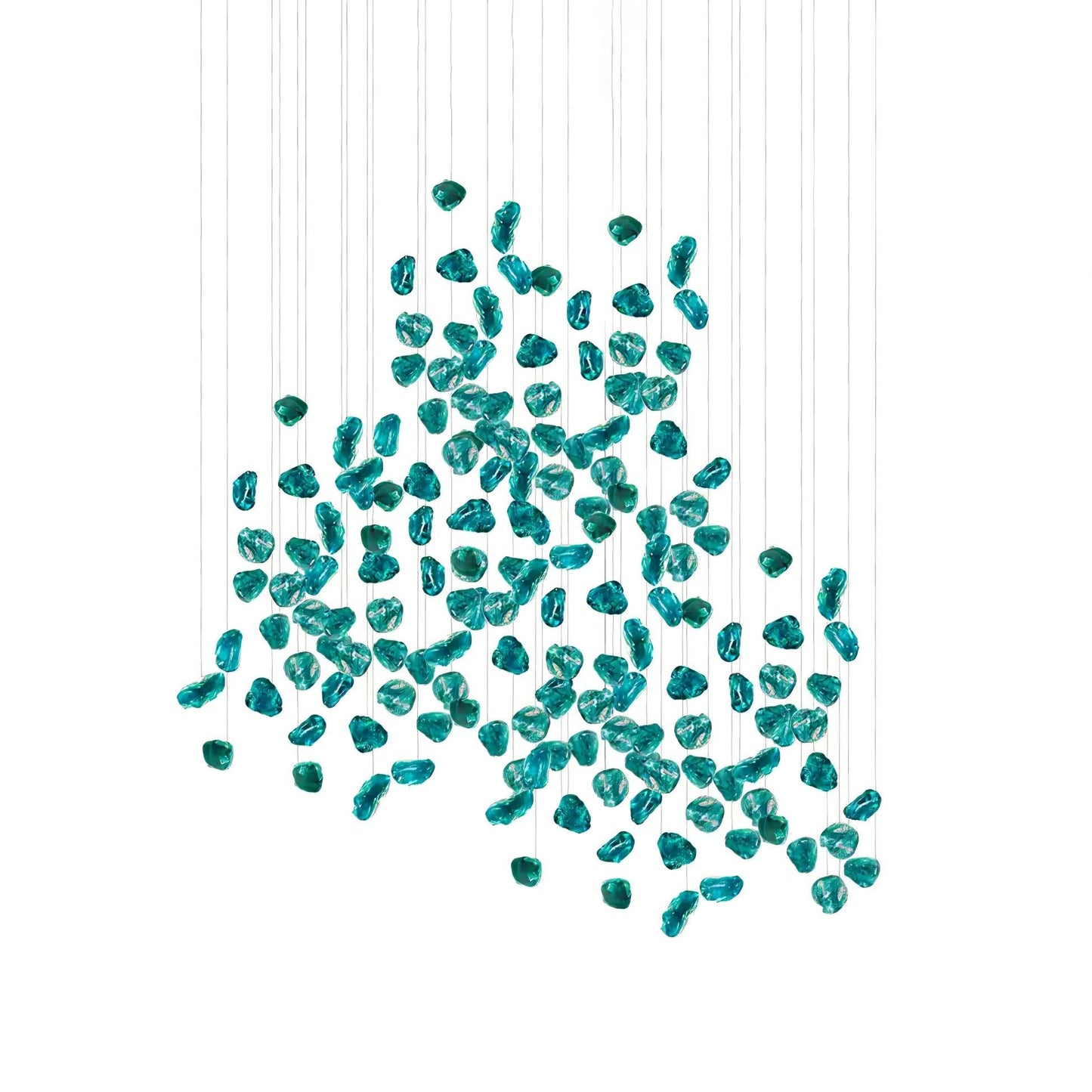 Multicolor Crystal Stone Electrolier Chandelier