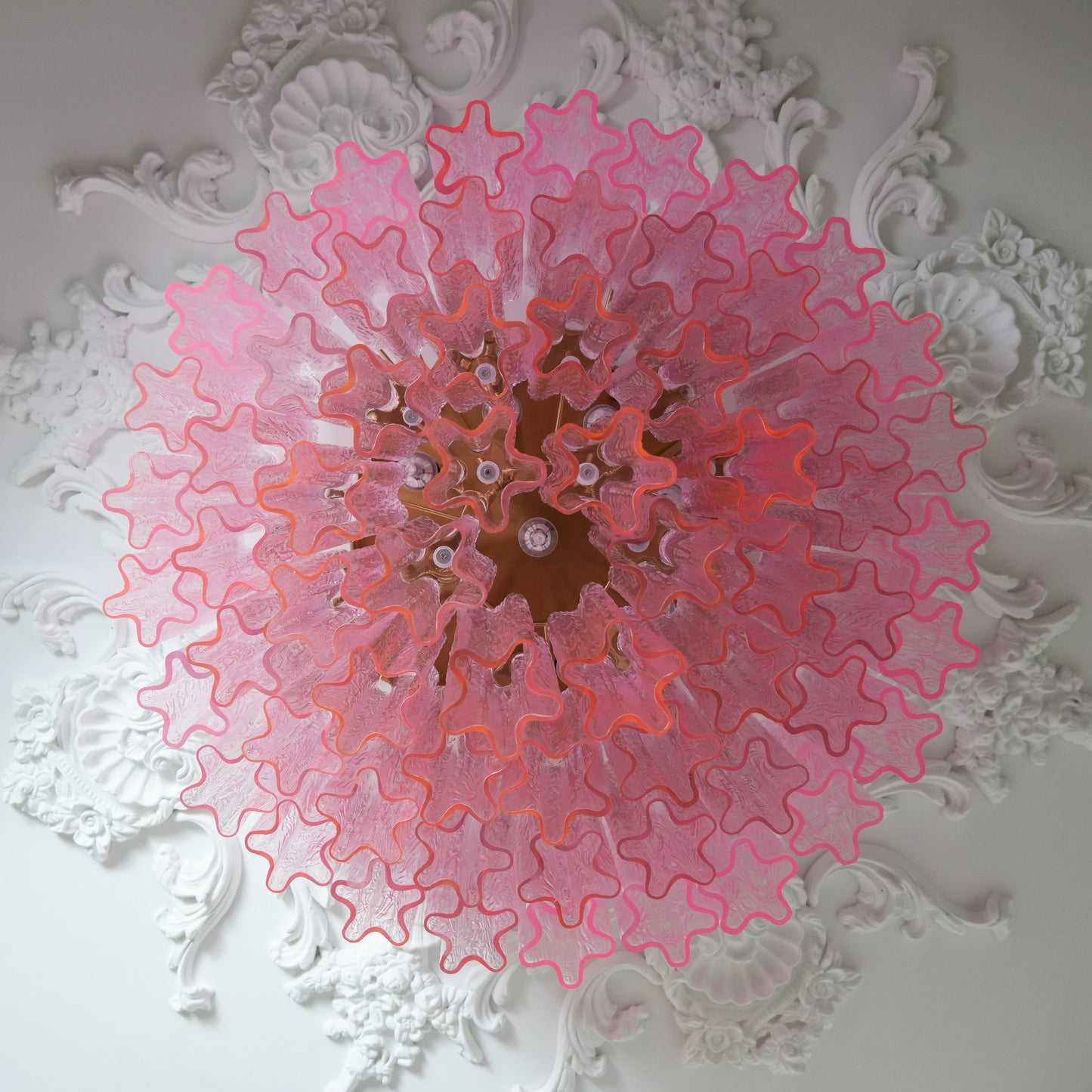 Murano Pink Glass Ceiling light Ceiling Light
