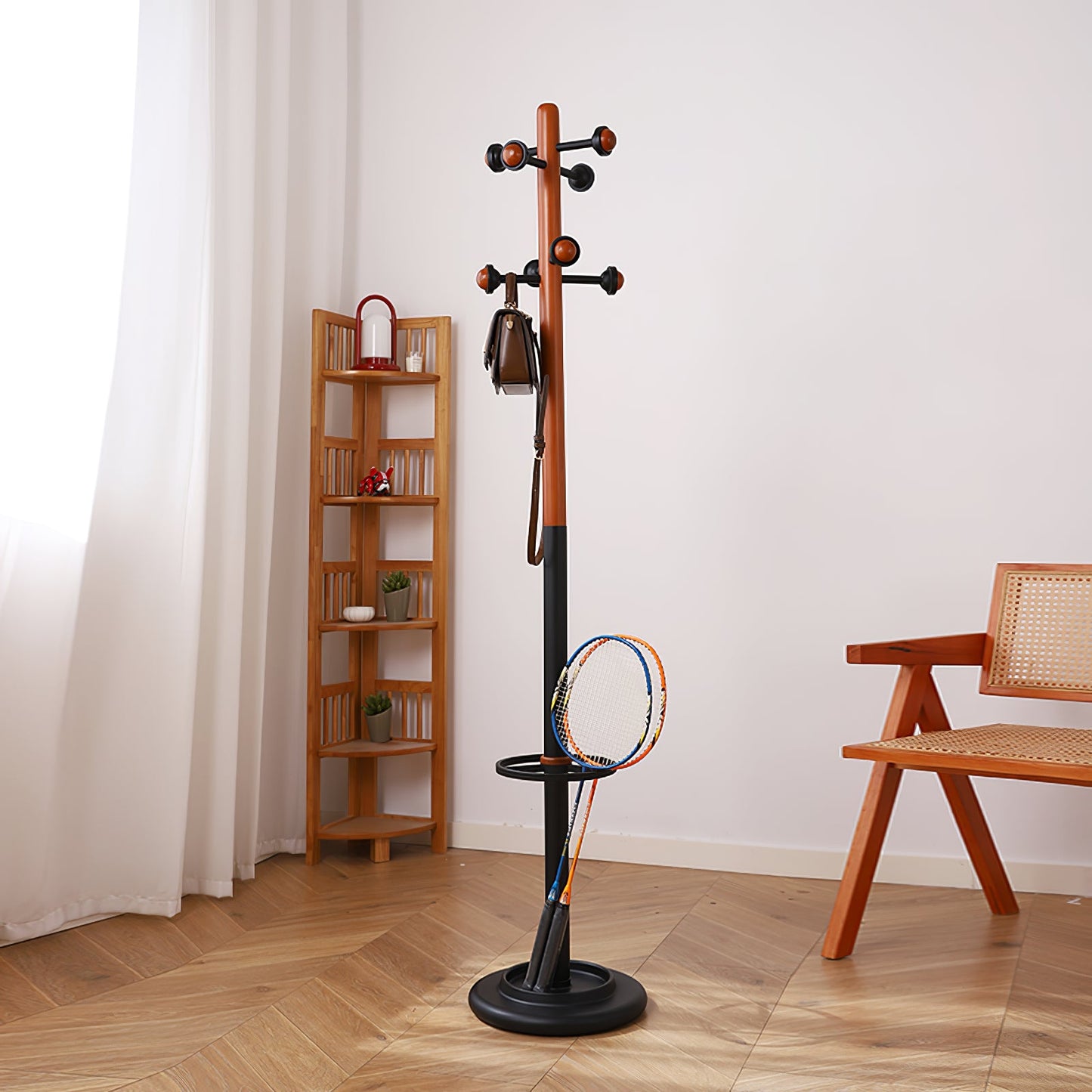 Nordic Wooden Coat Rack