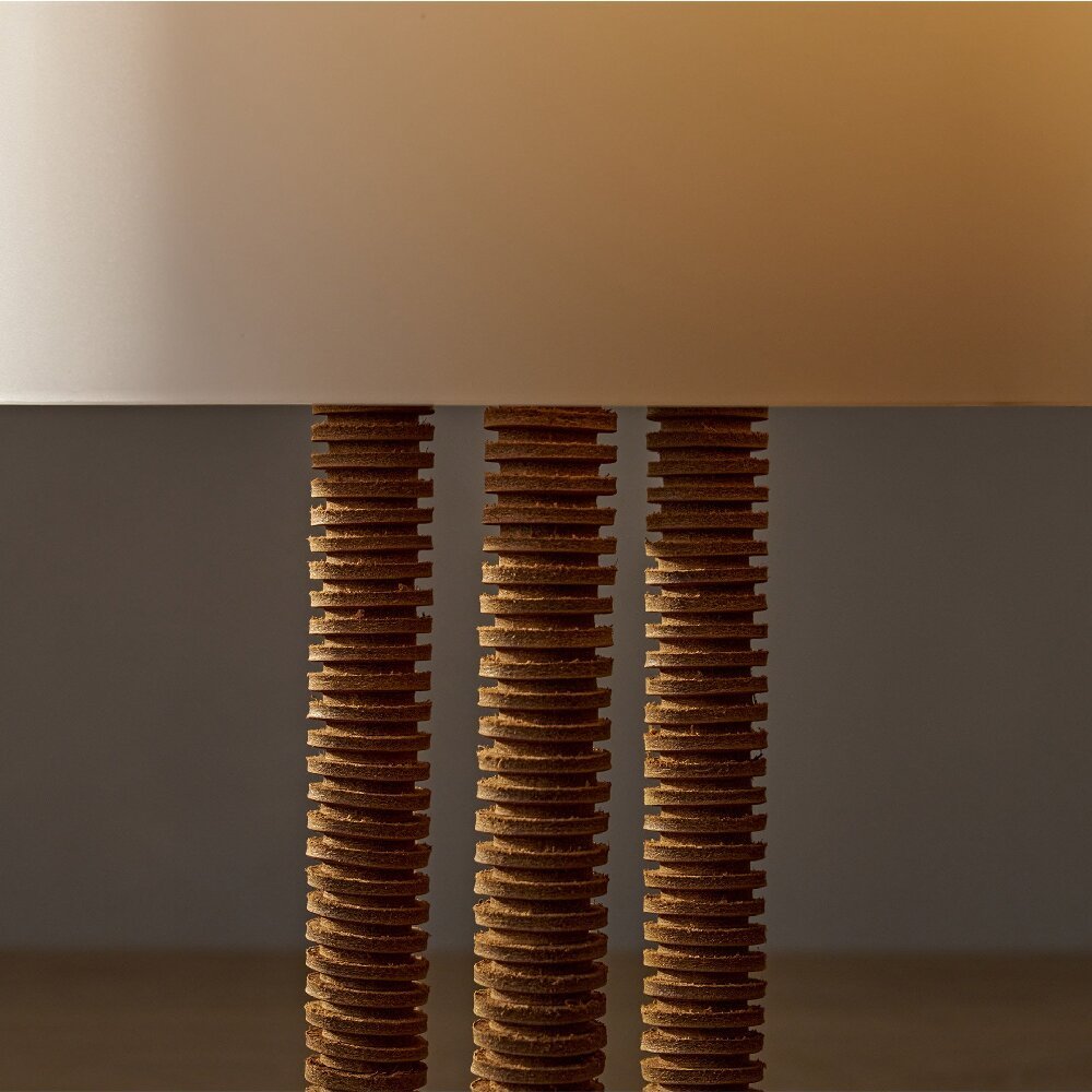 Ribbed Column Table Lamp