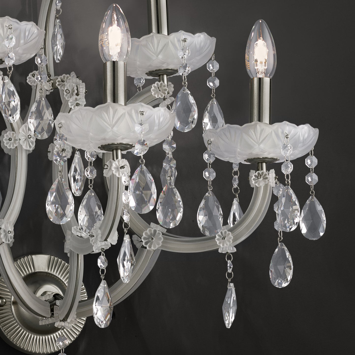 Satin Glass Classic Style Wall Light