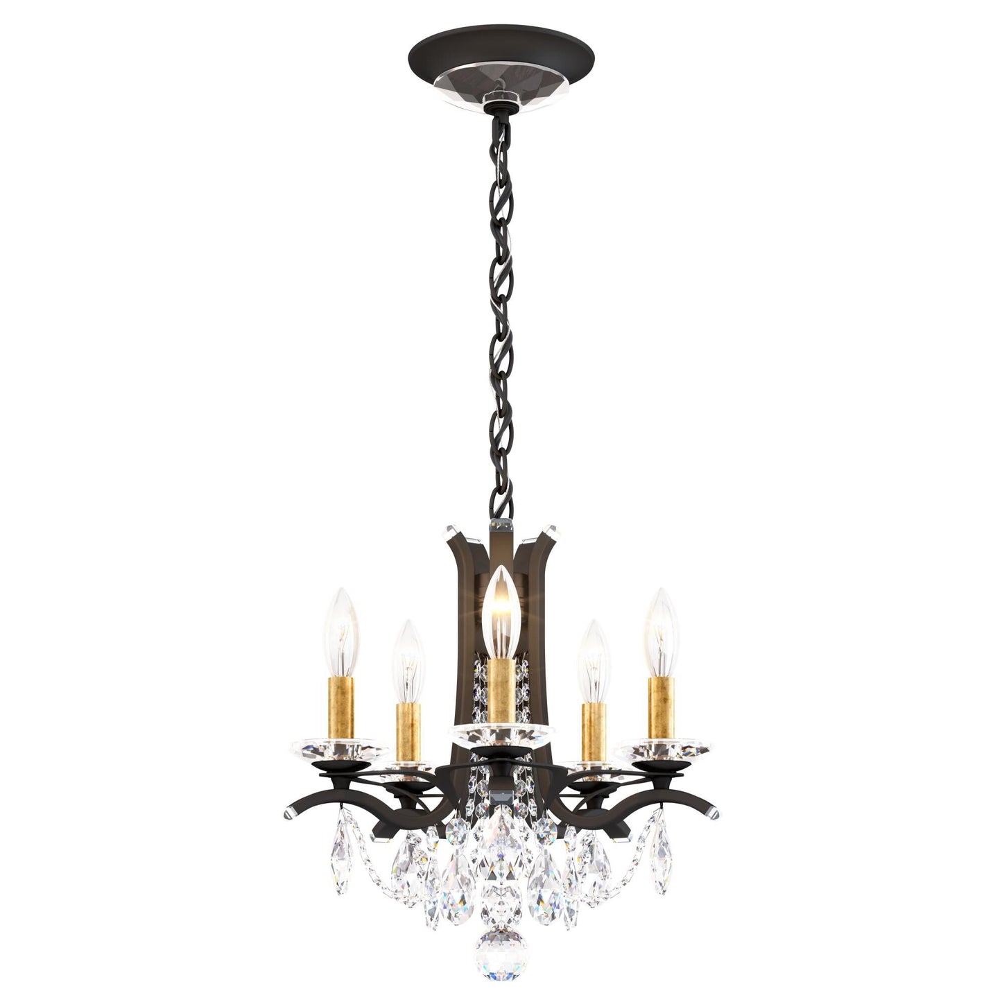 Schonbek Vesca 15 Inch 5 Light Mini Chandelier Cp730339