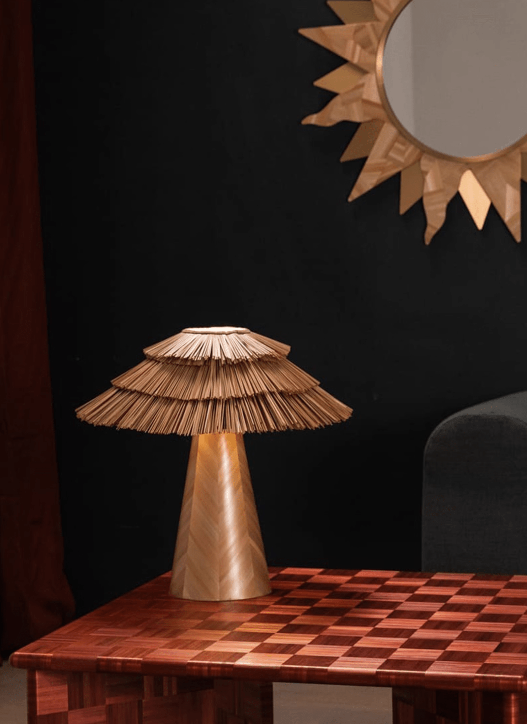 Thatch Table Lamp