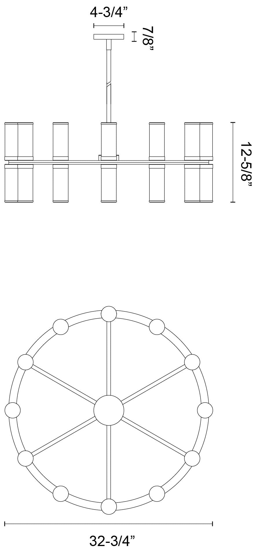 Alora Revolve E12 24 Lights Chandeliers