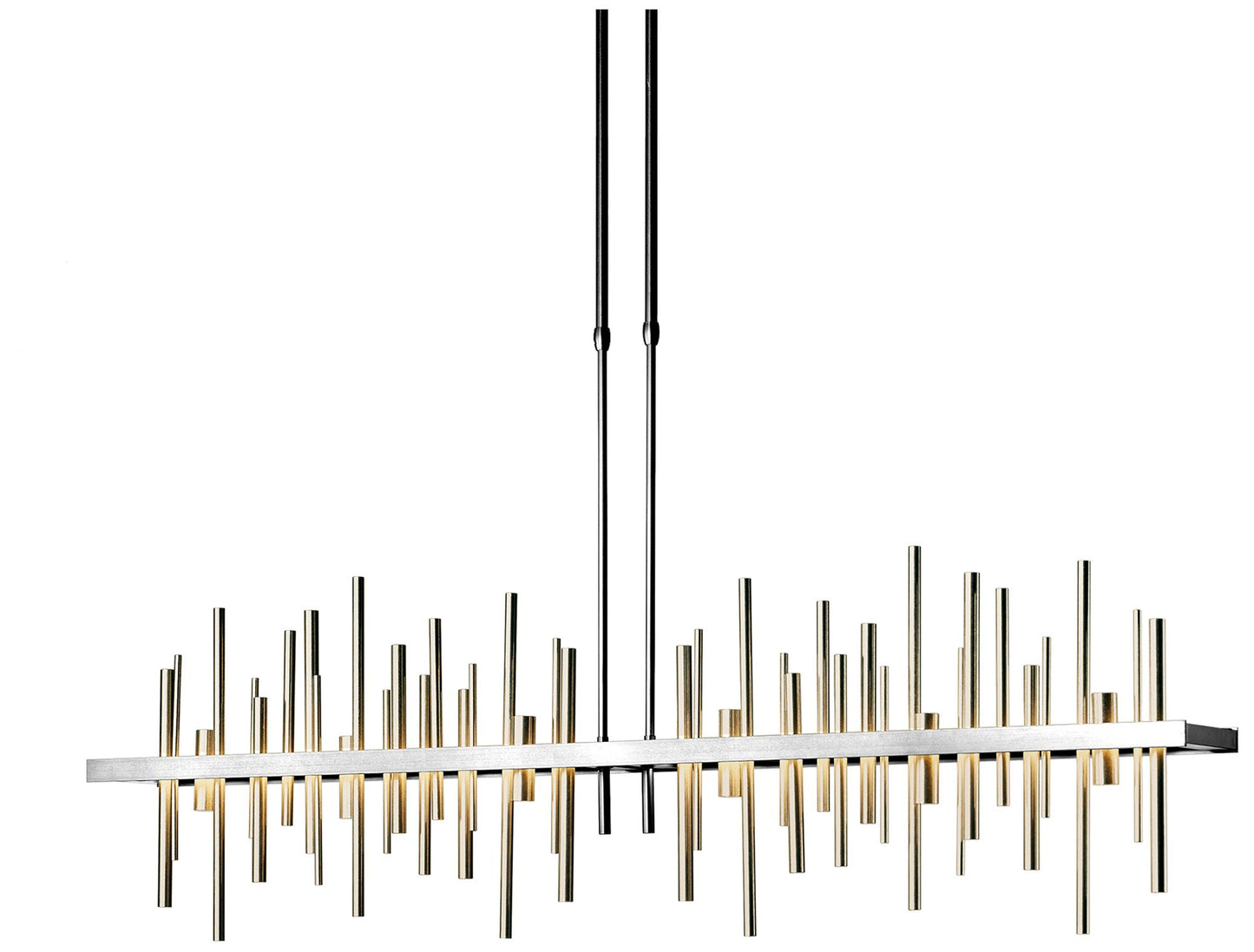 Cityscape 51.9" Wide Large Sterling LED Pendant With Soft Gold