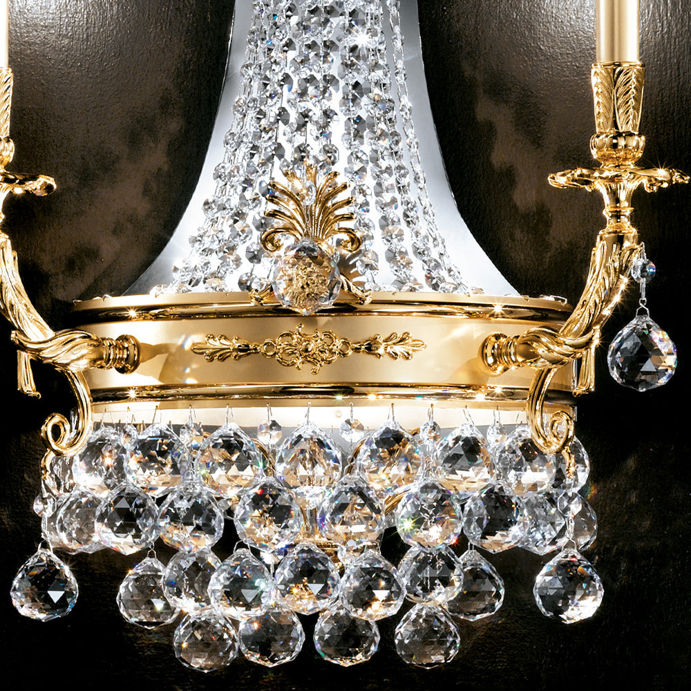 Classic Crystal Empire Style Wall Light