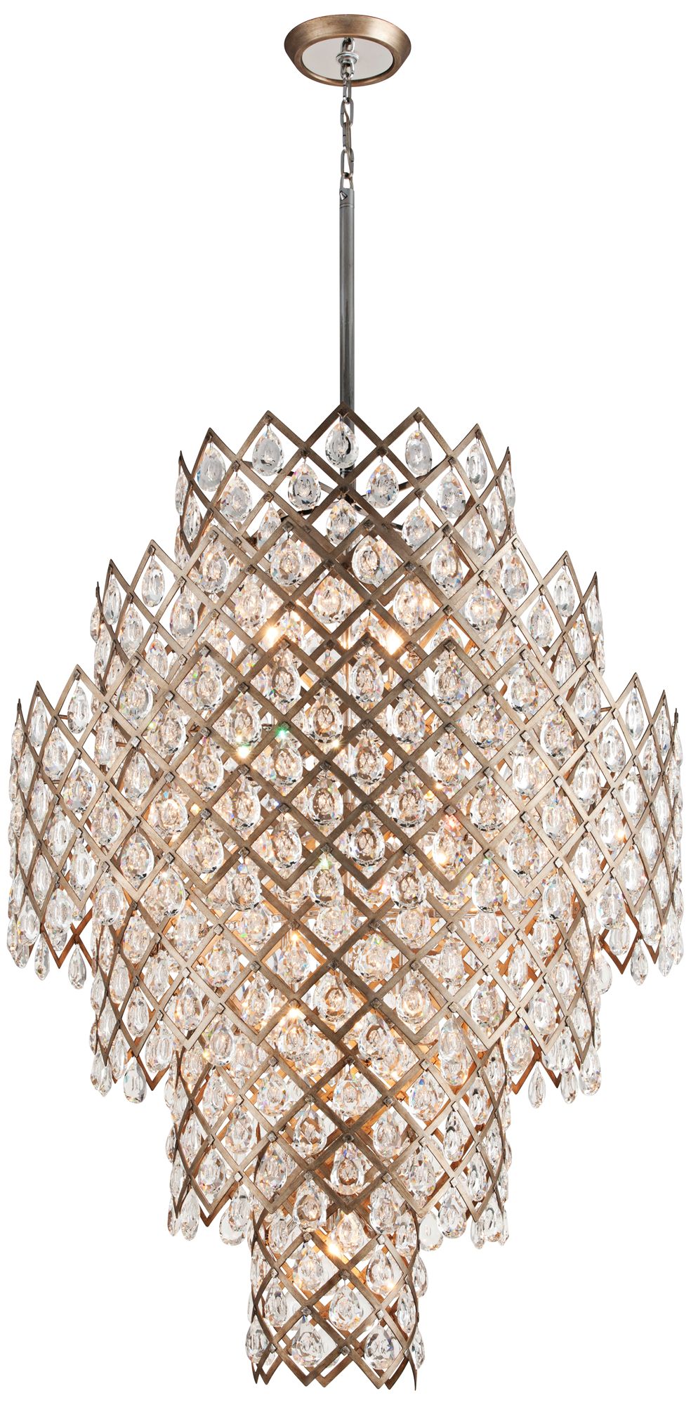 Corbett Tiara 44 3/4" Wide Vienna Bronze Pendant Light