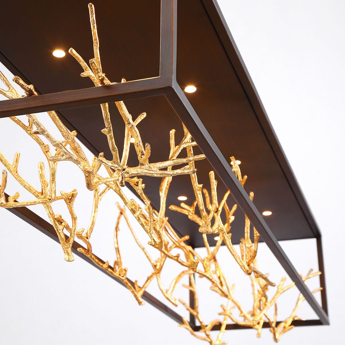 Eurofase Aerie 44" Bronze LED Kitchen Island Modern Linear Pendant