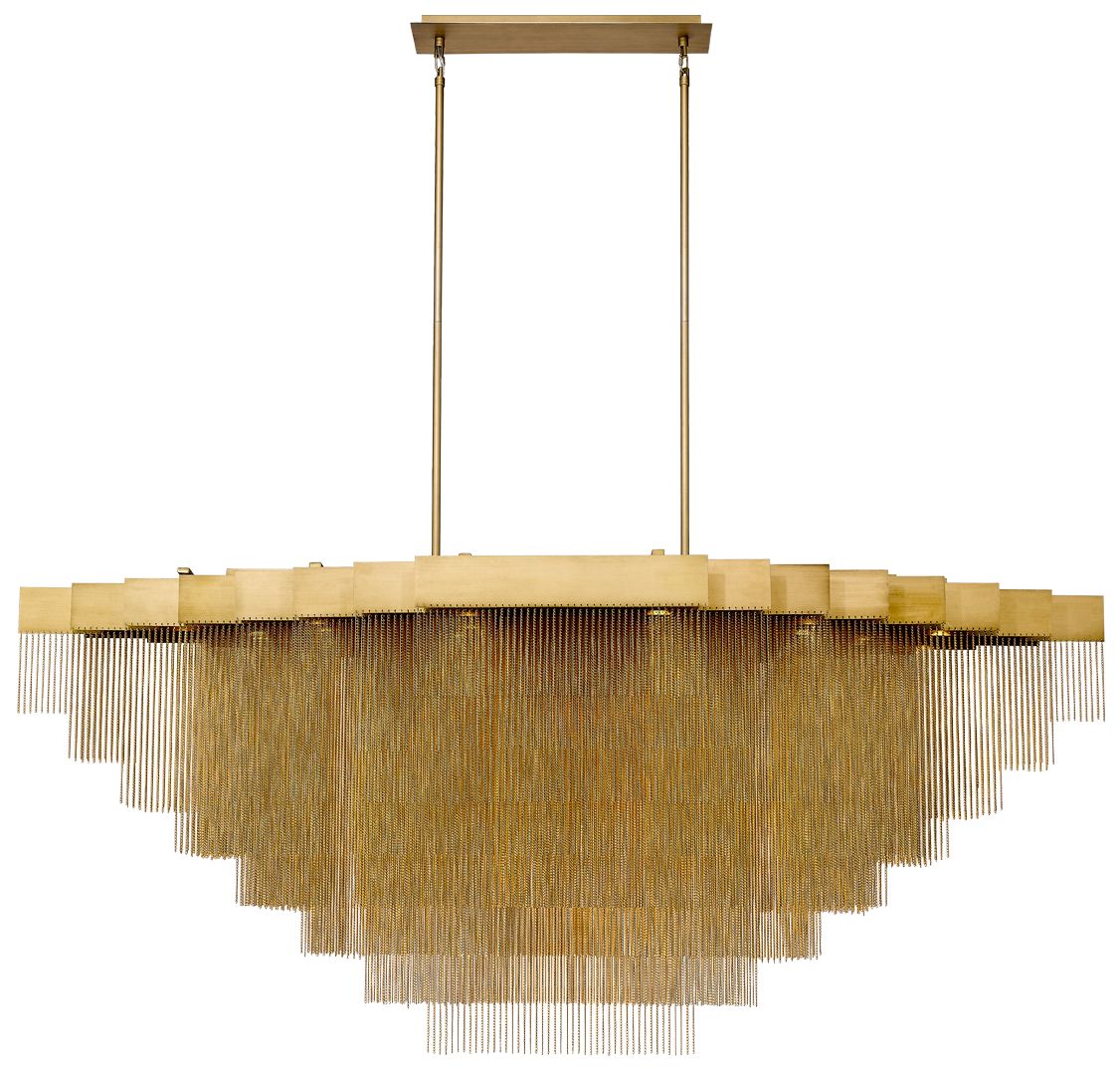 Eurofase Bloomfield 28 1/2" Wide Modern LED Gold Chain Chandelier