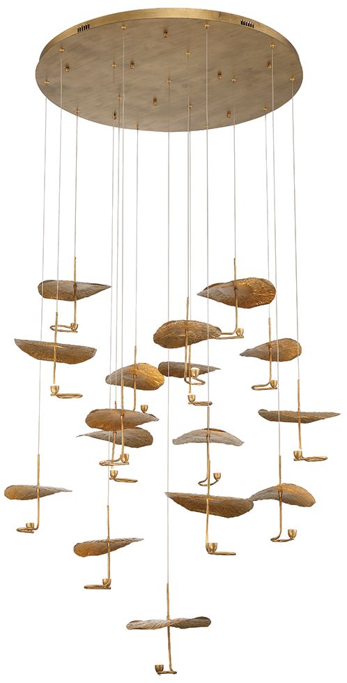 Eurofase Lagatto 11.75 In. x 52 In. Integrated LED Chandelier in Bronze