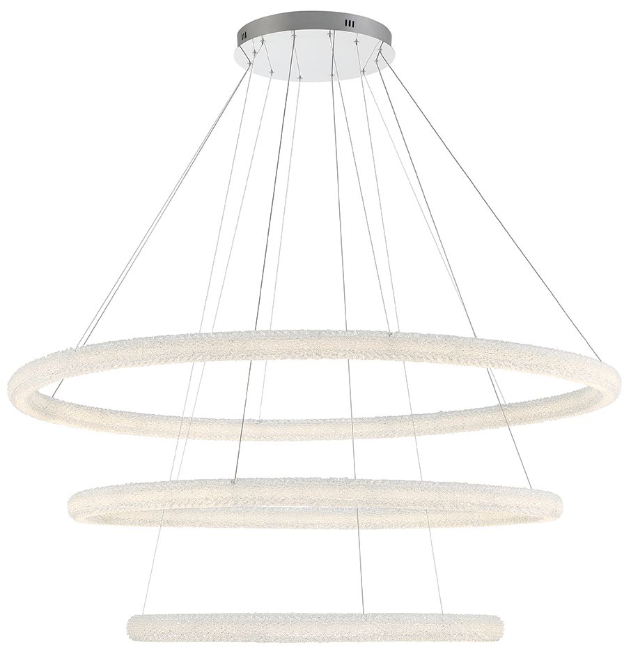 Eurofase Sassi 2.75 in. x 60 In. Integrated LED Chandelier in Chrome