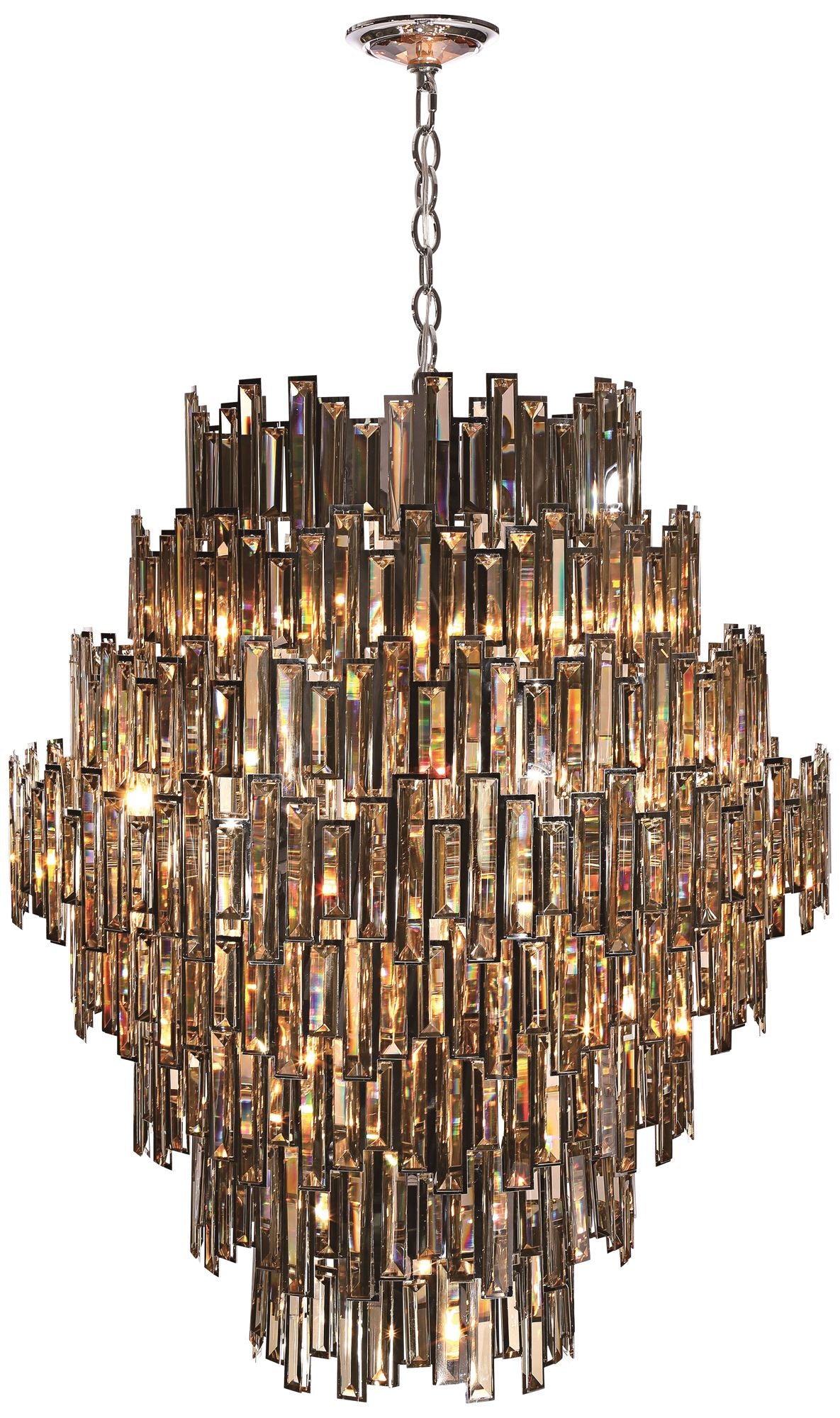 Eurofase Vienna 39 1/2" Wide Champagne Crystal Chandelier