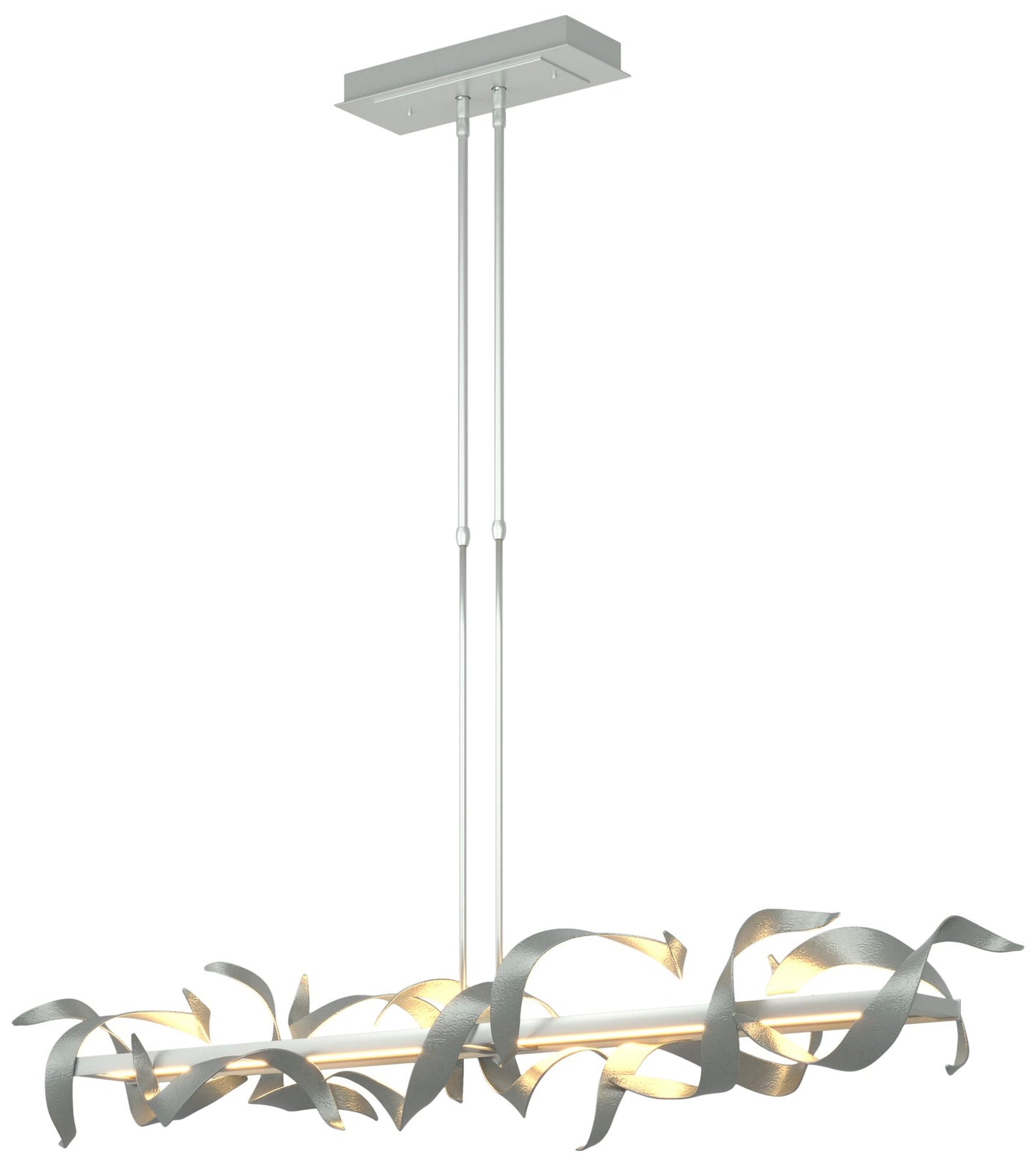 Folio 63 1/2" Wide Vintage Platinum LED Linear Pendant Light