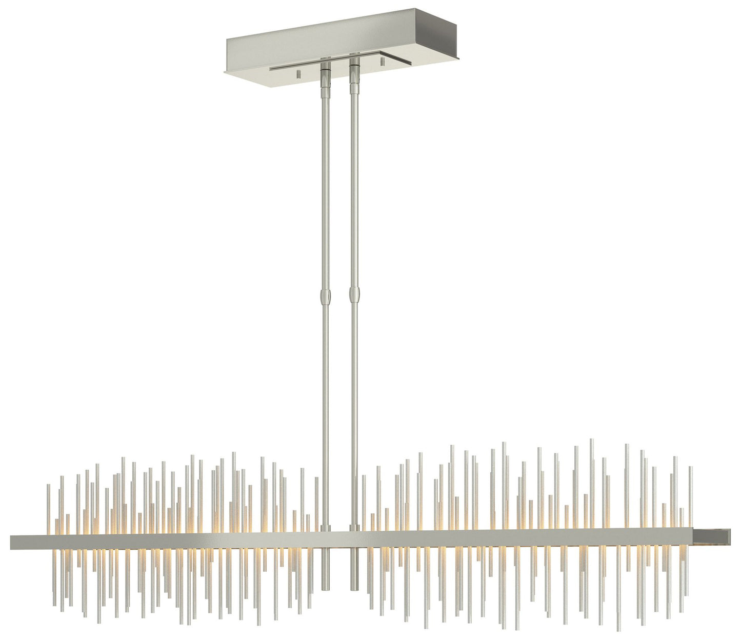 Gossamer 51.9" Sterling & Vintage Platinum Short LED Pendant