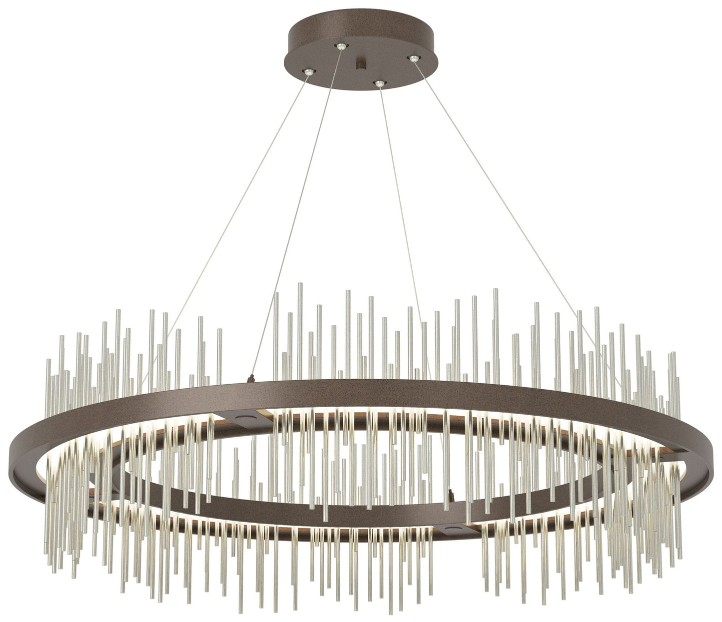 Gossamer Circular LED Pendant - Bronze - Sterling