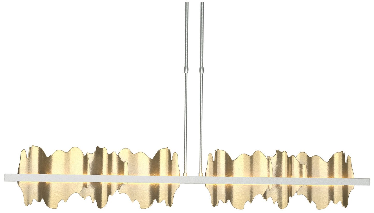 Hildene 51.9"W Modern Brass Accented Large Long LED Pendant
