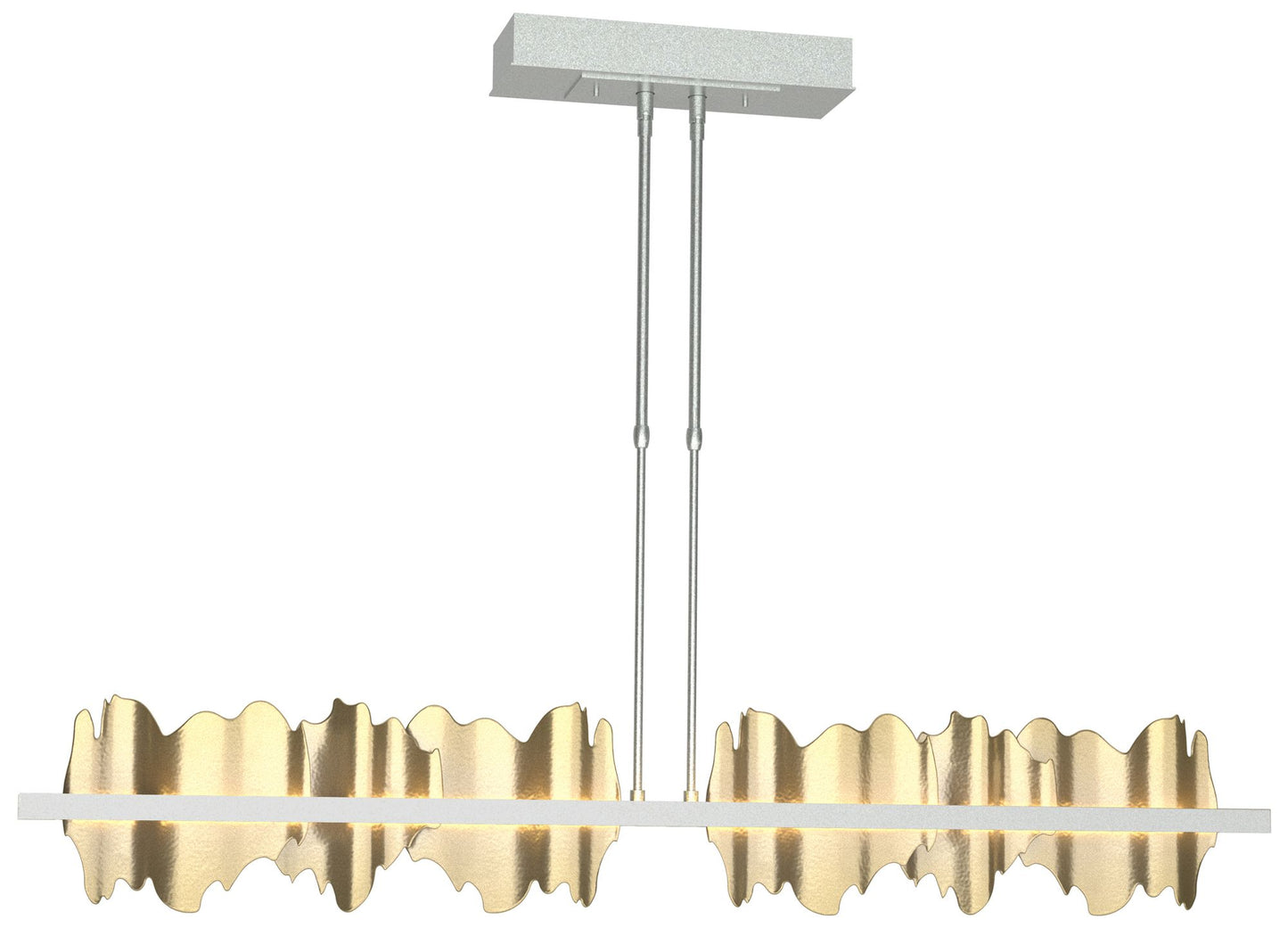 Hildene 51.9"W Modern Brass Accented Large Standard LED Pendant