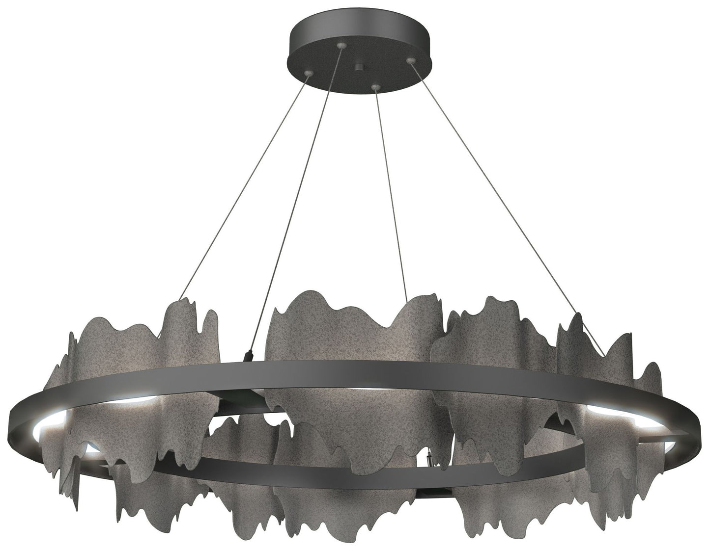 Hildene Circular LED Pendant - Black - Iron